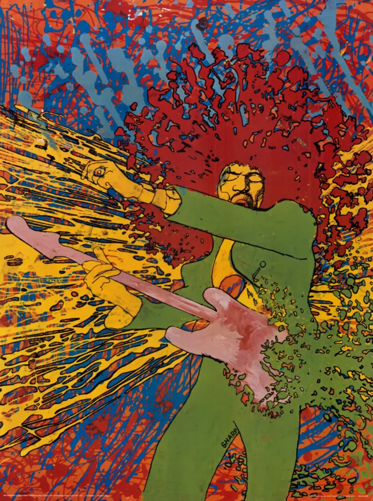 Martin Sharp, Exploding Hendrix, 1968